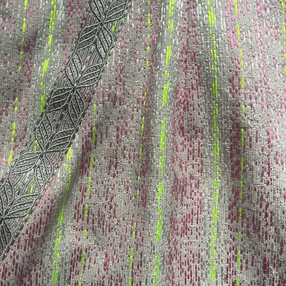 NEW Antonio Melani Pink Yellow Tweed Cap Sleeve Fitted Career Dress Size 12 Work - Picture 8 of 10